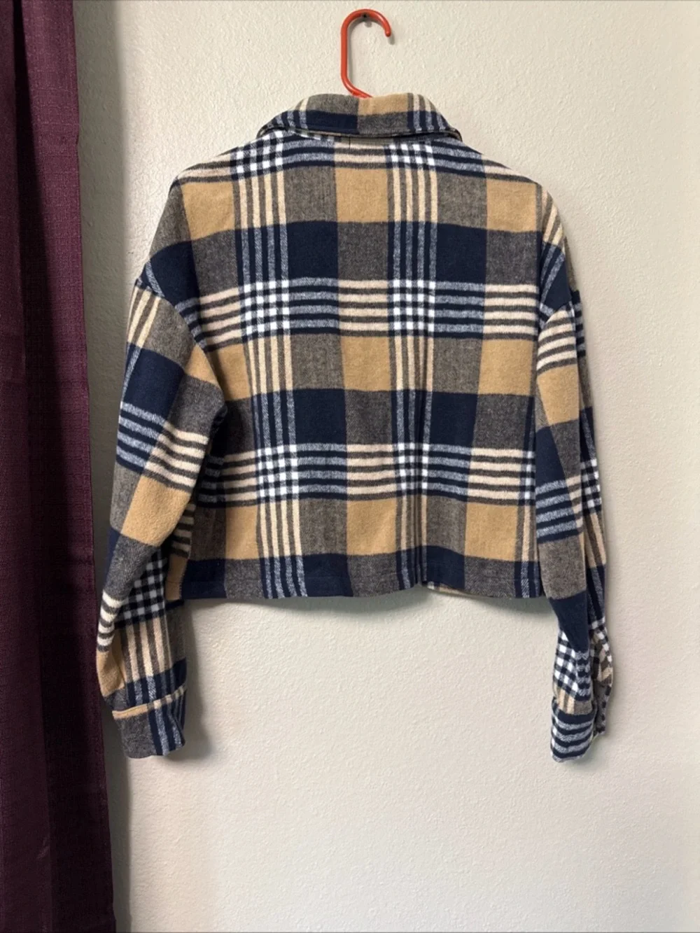 RB11 Papaya women’s Flannel Plaid Shacket size Medium - Picture 10 of 10
